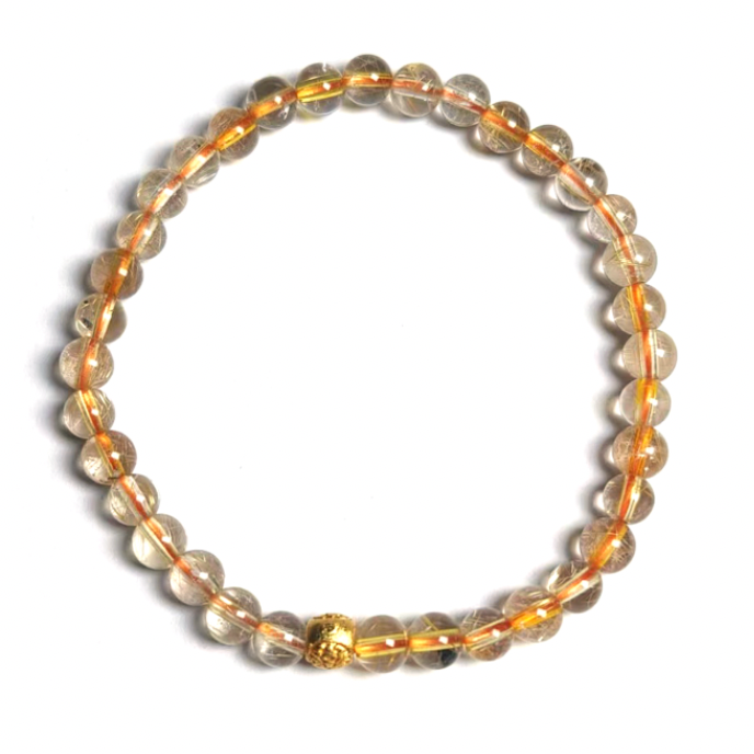 Citrine Crystal Bracelet 5mm