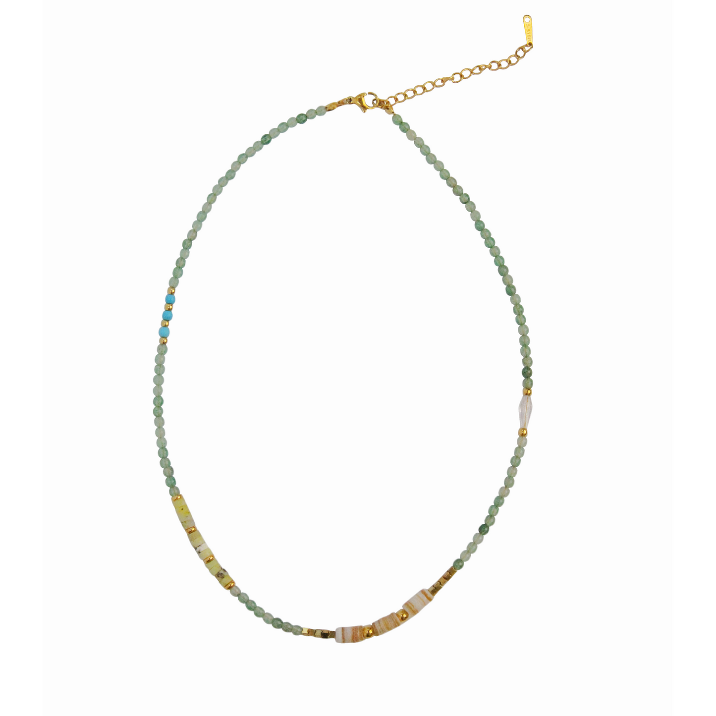 Peridot Bead Necklace