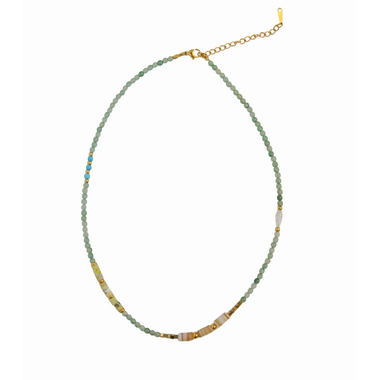 Peridot Bead Necklace