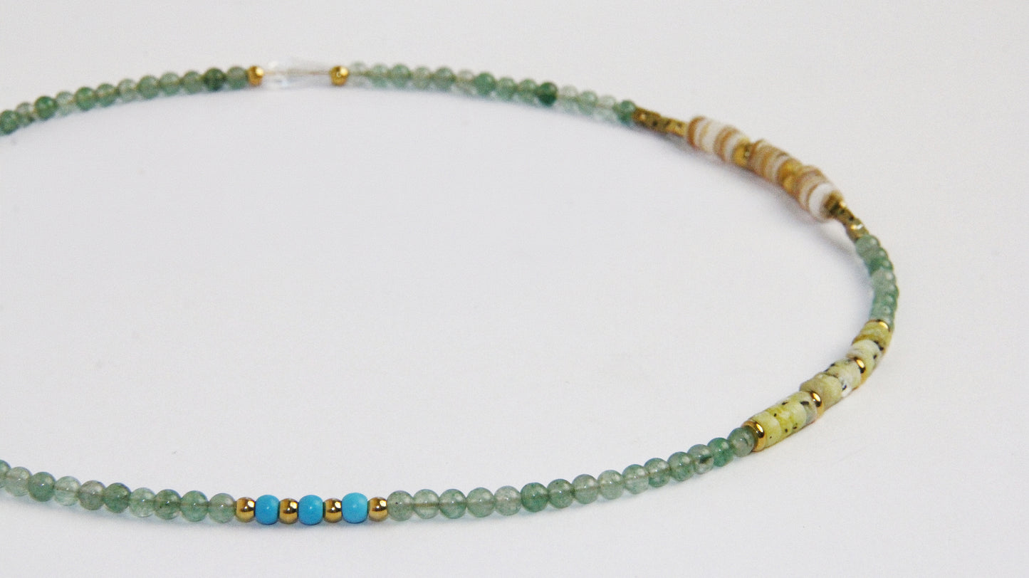 Peridot Bead Necklace