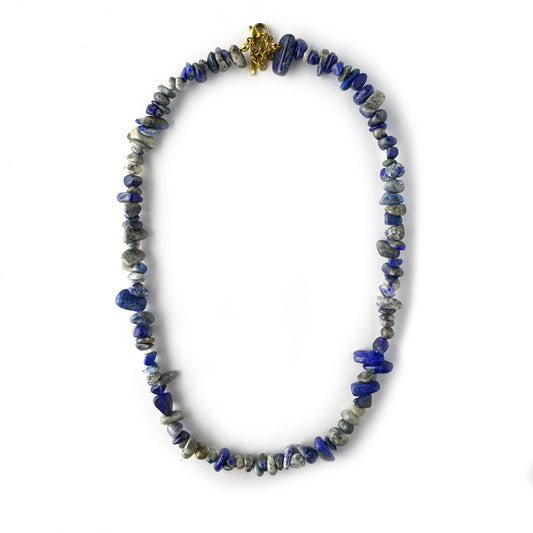 Raw Lapis Lazuli Stone Necklace