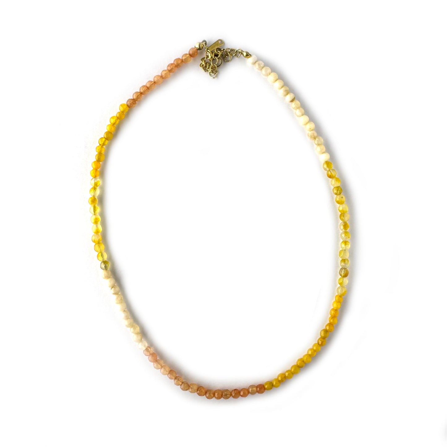 Citrine Necklace with Natural Stone Beads