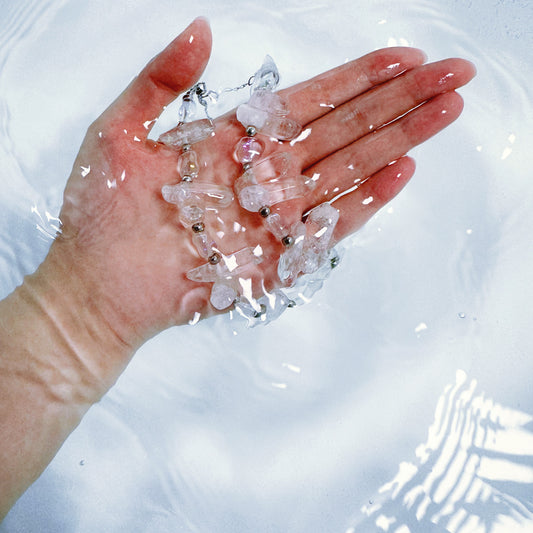 Chunky White Crystal Necklace