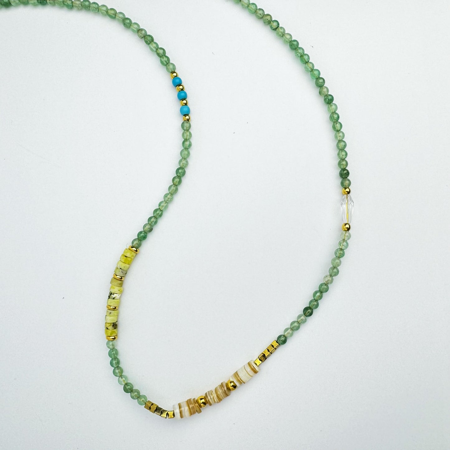 Peridot Bead Necklace