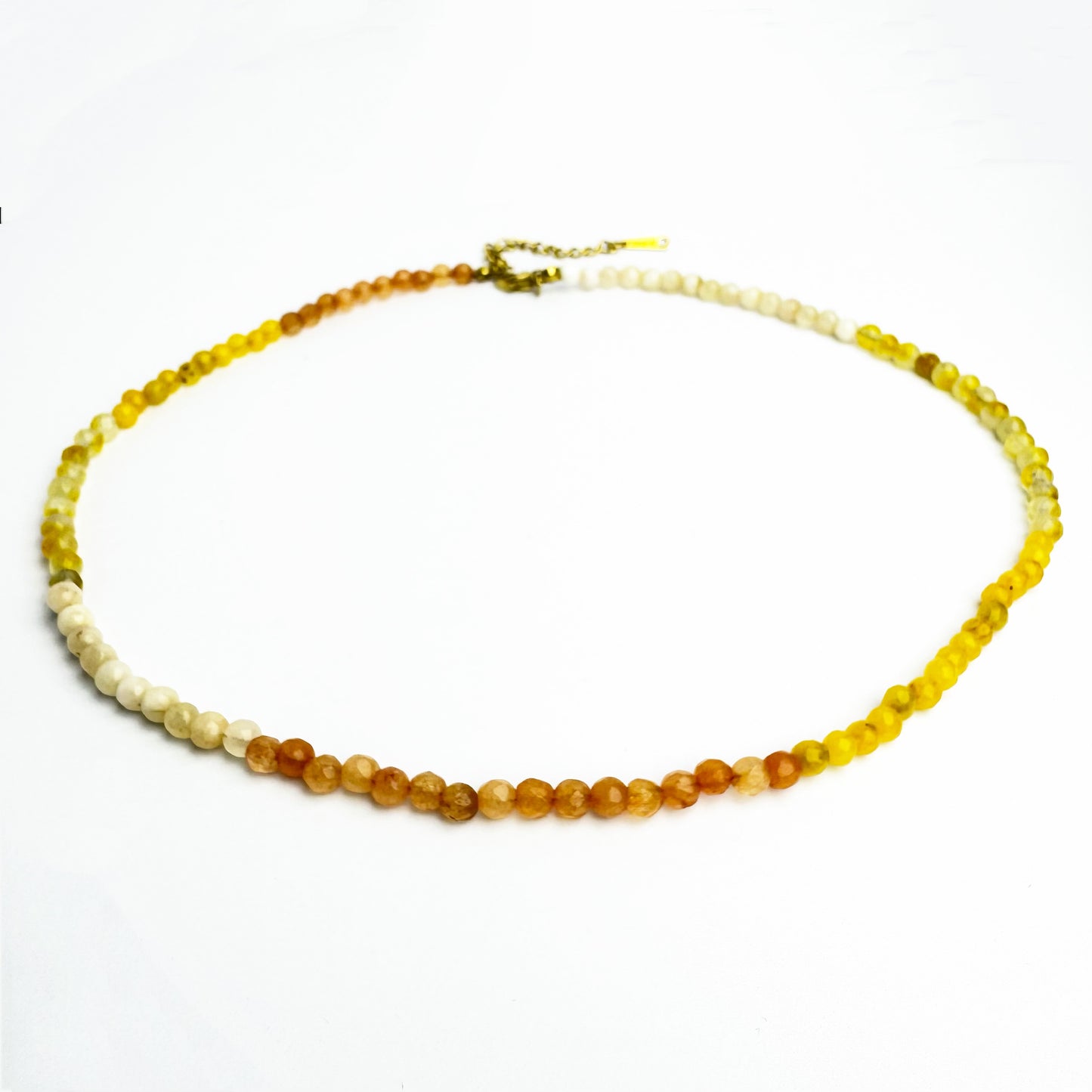 Citrine Necklace with Natural Stone Beads