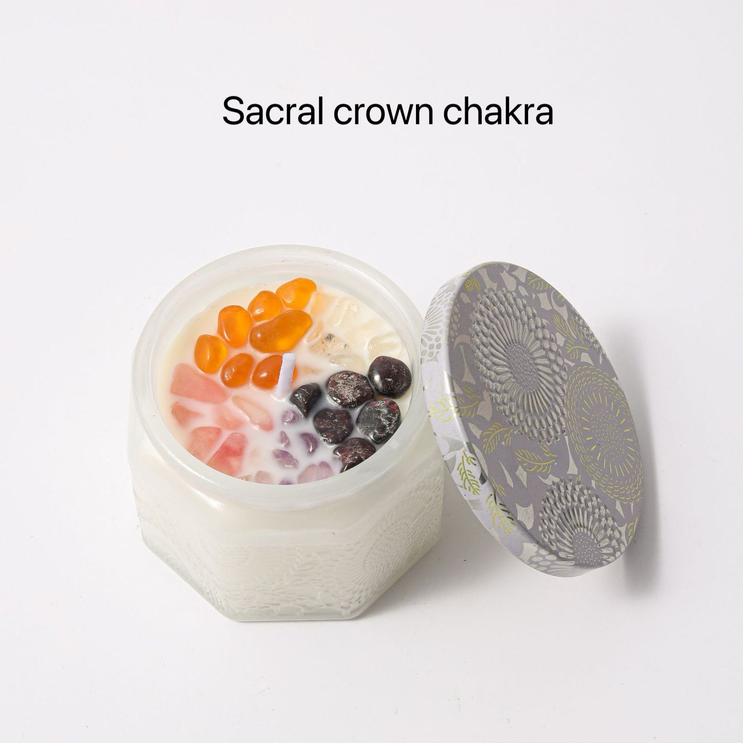 Crystal Chakras Healing Candles Soy Aromatherapy Intention