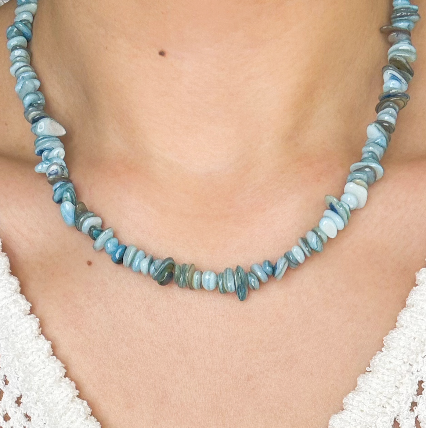 Raw Turquoise Stone Necklace