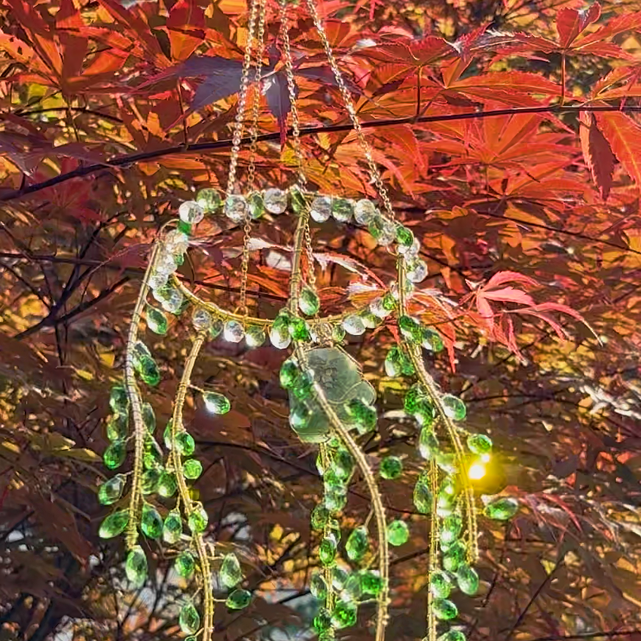 Suncatcher Crystal Plant Beaded Crystal Decor Mom Gifts Window Hanging
