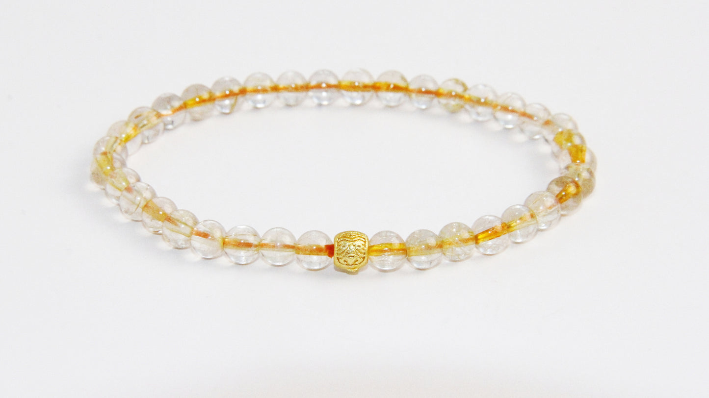 Citrine Crystal Bracelet 5mm