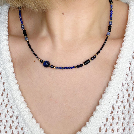 Lapis Lazuli Bead Necklace