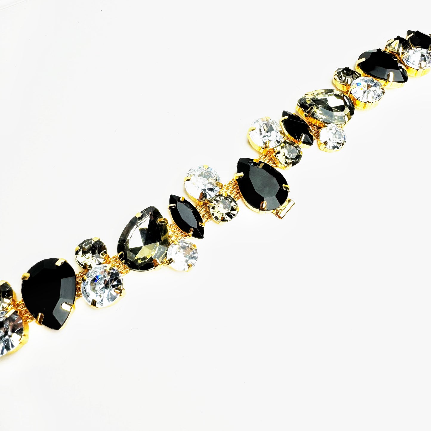 Gemstone Collar Charms Necklace for Dogs Pet Gift Life Stone Dog Collar - Black