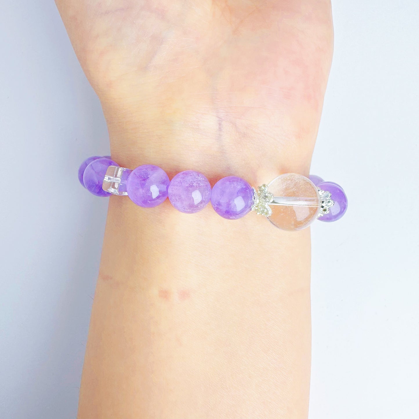 Amethyst Clear Quartz Bracelet