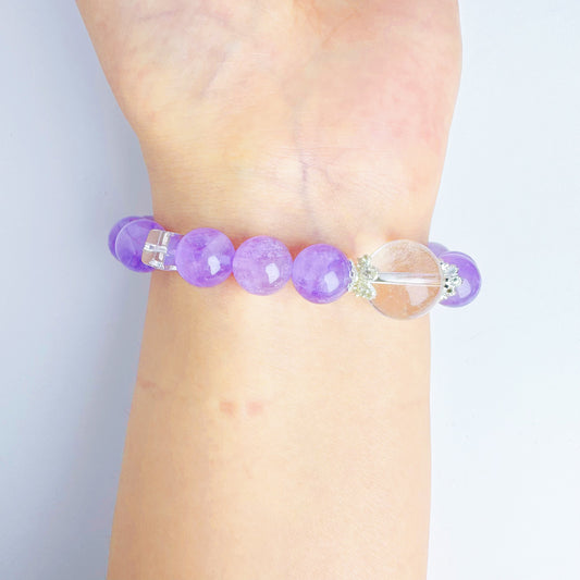 Amethyst Clear Quartz Bracelet