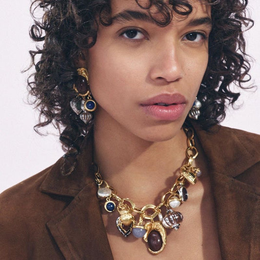 Oversized Charm Pendant Necklace