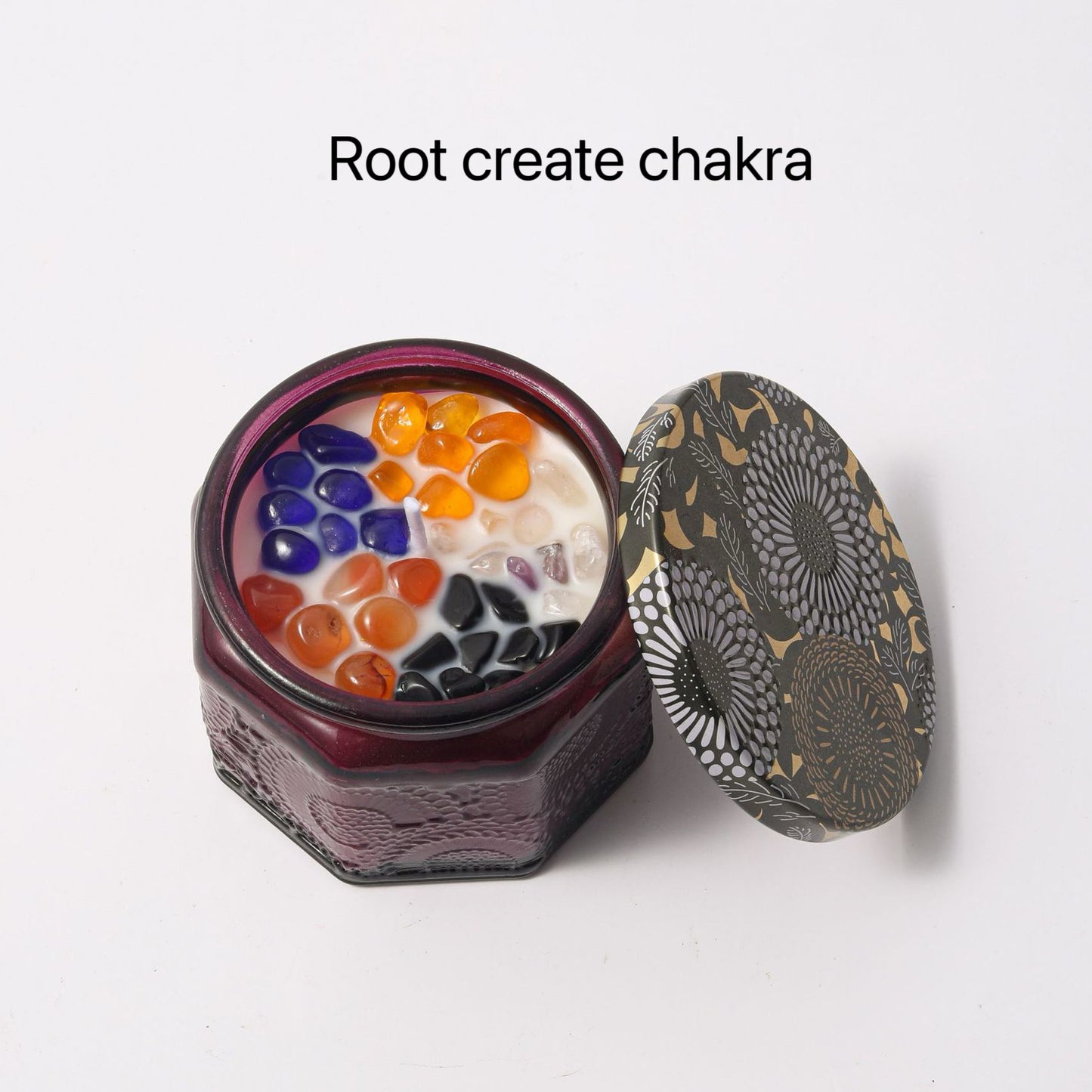 Crystal Chakras Healing Candles Soy Aromatherapy Intention