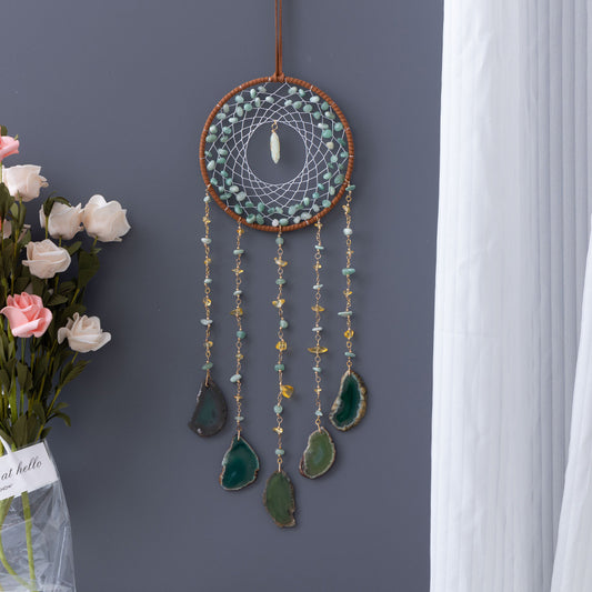 Hanging Room Peridot Crystal Dream Catcher