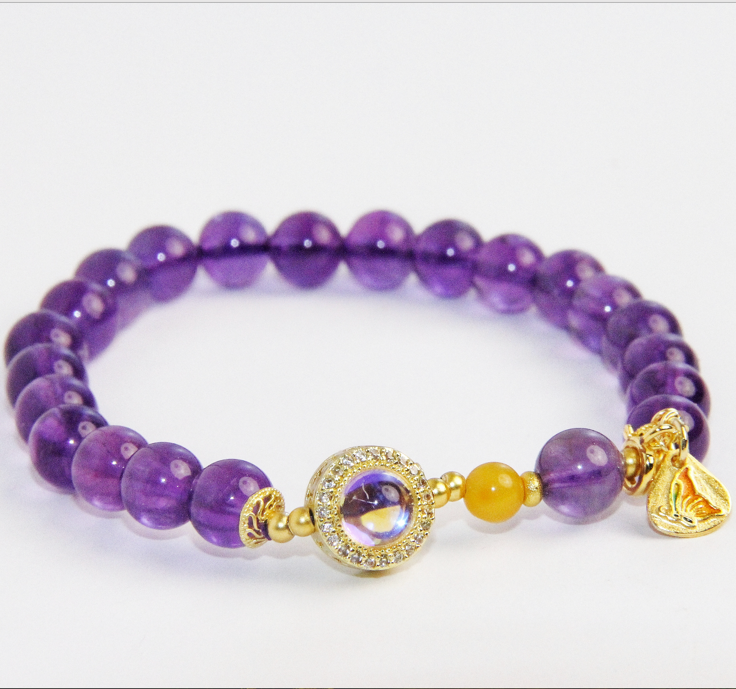Exquisite Handmade Amethyst Crystal Bracelet