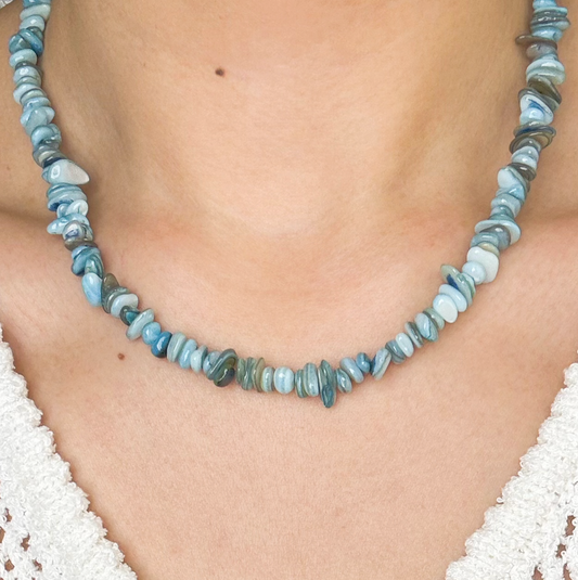 Raw Turquoise Stone Necklace