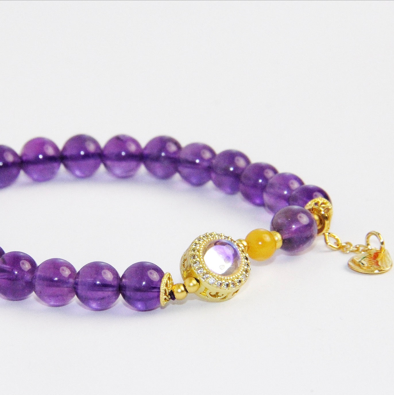 Exquisite Handmade Amethyst Crystal Bracelet